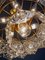 Lampadario in cristallo placcato in oro di Kinkeldey, Germania, anni '60, Immagine 9