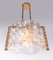 Gold Plated Nastri Murano Glass Chandelier from Venini, Italy 4