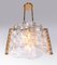Gold Plated Nastri Murano Glass Chandelier from Venini, Italy, Image 4