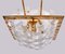 Gold Plated Nastri Murano Glass Chandelier from Venini, Italy 8