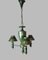 Antique French Painted Wooden Tole Directoire Chandelier, Image 2