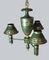 Antique French Painted Wooden Tole Directoire Chandelier, Image 3