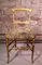 Sedia Chiavari antica in legno dorato, Italia, XIX secolo, Immagine 2