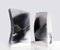 Architectural Smoke Fired Ceramic Vases, Set of 2, Image 3