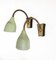 Mid-Century Modern Perforated Enameled Brass Wall Sconces, Set of 2 4