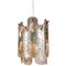 Small Pendant Lamp in Murano Glass & Brass, 1960s 1