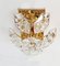 German Wall Sconce with Faceted Crystals & Gold-Plated from Kinkeldey, 1970s, Set of 2 3