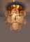 Plafón Sputnik alemán de cristal de Murano bolas y latón de Doria, años 60, Imagen 2