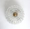 German Ceiling Light in Glass & Brass from Limburg, 1960s, Image 3