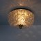 German Ceiling Light in Glass & Brass from Limburg, 1960s, Image 4