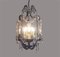 Florentine Crystal and Wrought Iron Lantern from BF Art, Italy 2