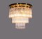 Large Flush Mount Chandelier in Glass & Brass, 1960s, Germany 6