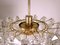 Cascade Chandelier in Faceted Crystal Prisms & Brass, 1960s, Germany 6