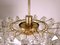 Cascade Chandelier in Faceted Crystal Prisms & Brass, 1960s, Germany, Image 6