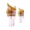 Italy Foglie Wall Sconces in Iridescent Murano Glass Rods & Gilt Brass, Set of 2, Image 3