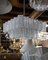 Square Chandelier in Glass & Chrome from Austrolux, Vienna, 1960s, Image 8