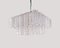 Square Chandelier in Glass & Chrome from Austrolux, Vienna, 1960s 2