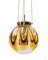 Pendant Light in Amber Murano Glass & Gilt-Brass, 1960s, Germany 3