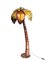 Brutalist Hollywood Regency Palm Tree Floor Lamp in Brass & Glass, 1970s, Image 1