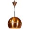 Mid-Century Modern Copper Pendant Lamp, 1960s, Denmark, Image 1