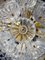 Dandelion Chandelier with Glass Flowers & Brass, 1960s, Germany 7