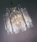 Chandelier with Iced Crystal Rods & Chrome from Kinkeldey, 1960s, Germany 2