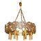 Lampadario Palwa in cristallo Swarovski e ottone dorato 24k, anni '70, Germania, Immagine 1