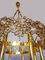 Lámpara de araña Palwa de cristal Swarovski y latón bañado en oro de 24k, años 70, Germany, Imagen 3