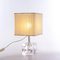 Murano Ice Glass Cube Table Light by Albano Poli / Poliarte, 1960s 2