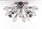 Lampada da soffitto Sputnik in cristallo e placcata in cromo, Italia, anni '60, Immagine 8