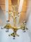 Golden Space Age Foyer Lighting Object from Cosack, 1970s, Germany 6