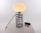 Lámpara de mesa Spiral grande de vidrio y cromo de Ingo Maurer para Design M, 1965, Imagen 6