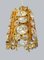 Lampadario piccolo Palwa in cristallo e ottone dorato, anni '60, Germania, Immagine 3