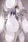 Lámpara colgante de cristal de Murano y cromo de Venini, Italy, años 60, Imagen 2