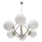 Molecular Satellite Chandelier with 6 White Glass Globes, 1960s, Germany 1