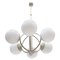 Molecular Satellite Chandelier with 6 White Glass Globes, 1960s, Germany, Image 1