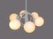 Molecular Satellite Chandelier with 6 White Glass Globes, 1960s, Germany 3