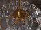 Lampadario placcato in oro in cristallo ed ottone, Germania, anni '60, Immagine 10