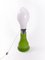 Lámpara de pie Lipstick en verde y blanco de Carlo Nason, años 60, Italy, Imagen 2