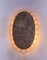 Oval Backlit Mirror in Glass & Brass, 1950s, Germany, Image 7