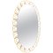 Oval Backlit Mirror in Glass & Brass, 1950s, Germany, Image 1