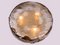 German Flush Mount Ceiling Light in Amber Murano Glass & Brass from Hillebrand, 1960s 3