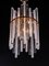 German Chandelier with Glass Rods & Brass from Palwa, 1960s 5