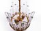 German Chandelier with Glass Rods & Brass from Palwa, 1960s, Image 3