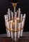 German Chandelier with Glass Rods & Brass from Palwa, 1960s 7