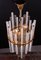 German Chandelier with Glass Rods & Brass from Palwa, 1960s, Image 7