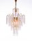 German Chandelier with Crystal Rods & Gilt Brass by Christoph Palme for Palwa, 1960s 2