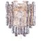 Austrian Wall Sconce in Frosted Glass & Golden Nickel from Kalmar, 1960s, Image 1
