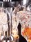 Lampada a sospensione in vetro di Murano e metallo cromato di Carlo Nason per Mazzega, Italia, anni '60, Immagine 6