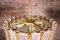 Bronze Trommel Kronleuchter aus Murano Glas von Kalmar 6